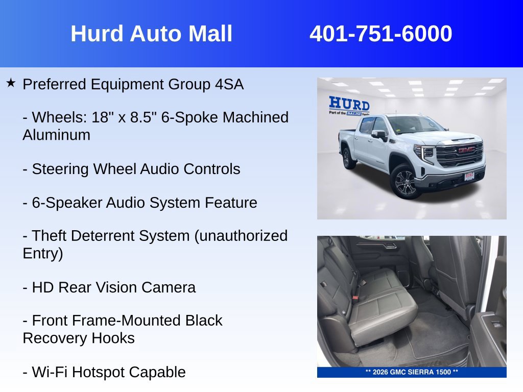 Certified 2026 GMC Sierra 1500 SLT AWD/4WD image 16