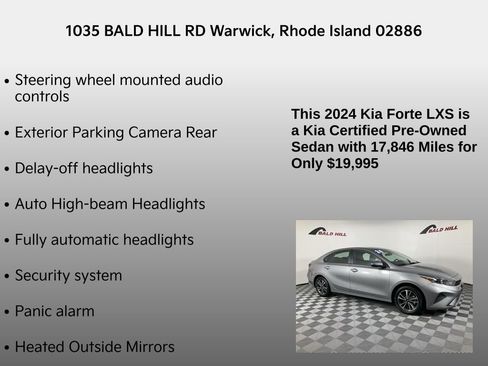 Certified 2024 Kia Forte LXS w/ LXS Technology Package image 14