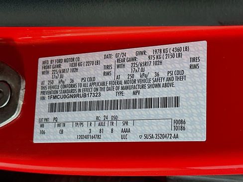 Certified 2024 Ford Escape Active FWD image 23
