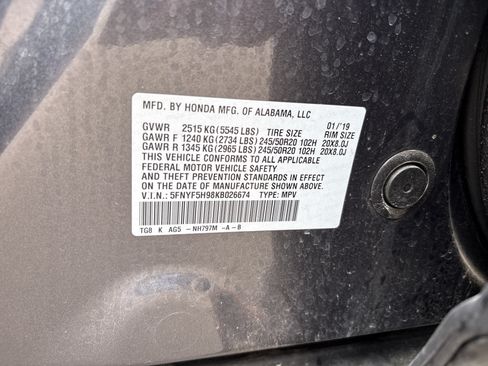 Used 2019 Honda Pilot Touring image 35