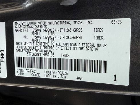 New 2026 Toyota Tundra SR5 image 26