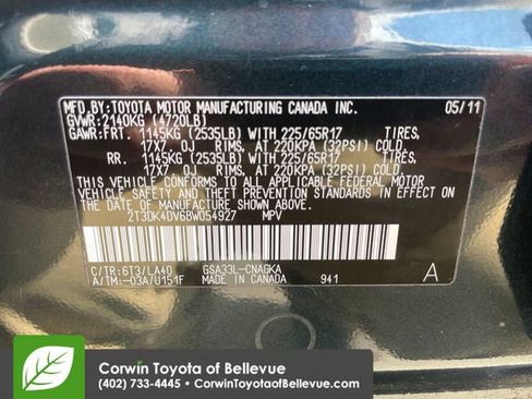 Used 2011 Toyota RAV4 Limited w/ Limited Extra Value Pkg AWD/4WD image 28