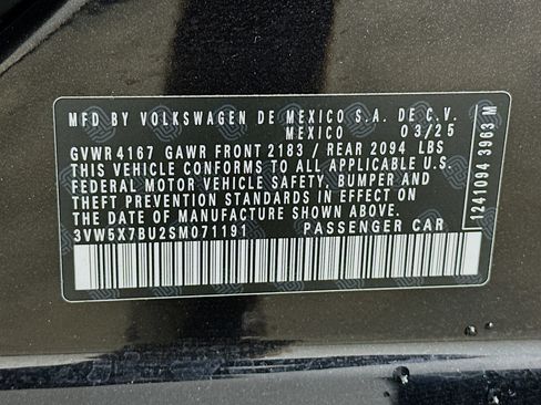 Used 2025 Volkswagen Jetta S FWD image 12