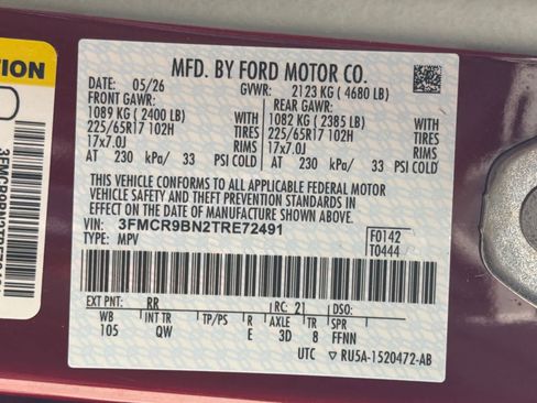 Used 2026 Ford Bronco Sport Big Bend w/ Convenience Package AWD/4WD image 30
