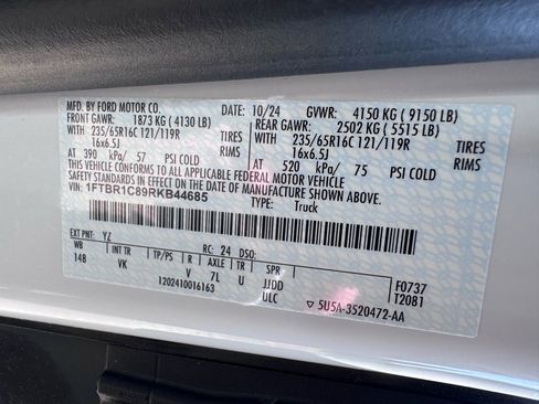 Used 2024 Ford Transit 250 148 Medium Roof w/ Load Area Protection Package RWD image 46