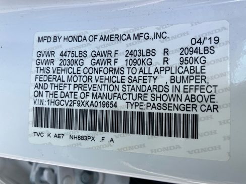 Used 2019 Honda Accord Touring image 39