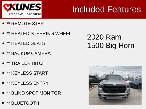 Used 2020 RAM 1500 Big Horn AWD/4WD image 2