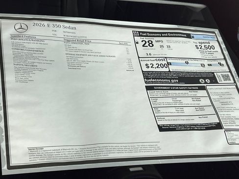 Used 2026 Mercedes-Benz E 350 Sedan image 29