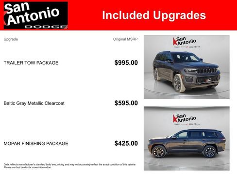 New 2025 Jeep Grand Cherokee L Overland w/ Trailer Tow Package AWD/4WD image 6