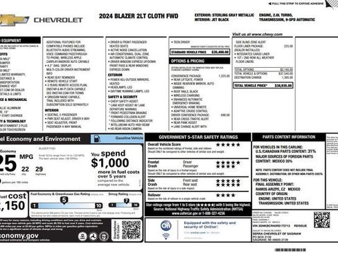 Used 2024 Chevrolet Blazer LT w/ Convenience Package FWD image 3