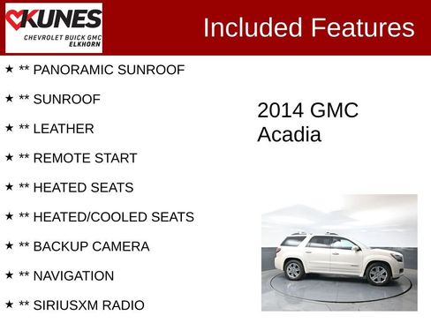 Used 2014 GMC Acadia Denali AWD/4WD image 2