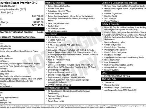Certified 2024 Chevrolet Blazer Premier AWD/4WD image 29