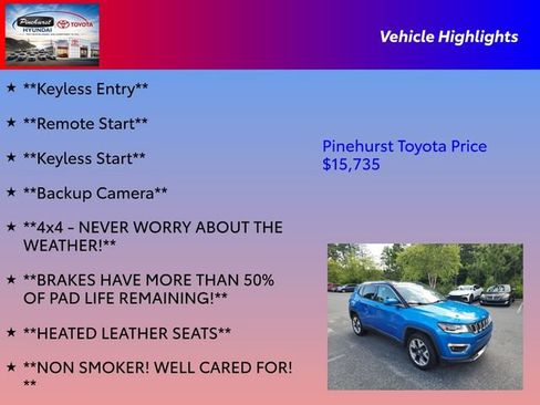 Used 2017 Jeep Compass Limited AWD/4WD image 31