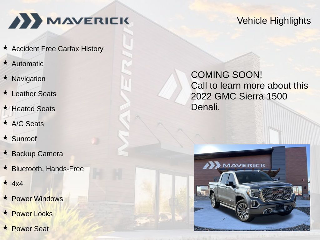 Used 2022 GMC Sierra 1500 Denali w/ Denali Reserve Package AWD/4WD image 3