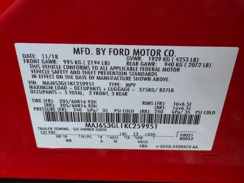 Used 2019 Ford EcoSport SE w/ SE Convenience Package AWD/4WD image 33