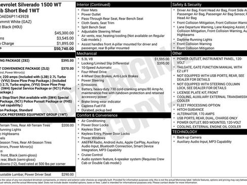 Used 2023 Chevrolet Silverado 1500 W/T w/ Trailering Package AWD/4WD image 33