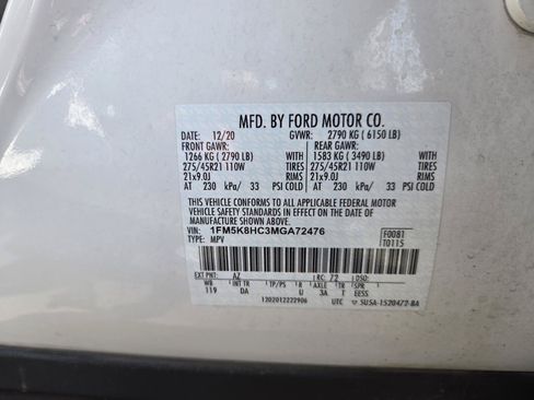 Used 2021 Ford Explorer Platinum w/ Equipment Group 601A AWD/4WD image 29