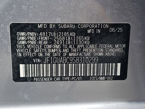 Used 2025 Subaru Impreza 2.0i AWD/4WD image 16