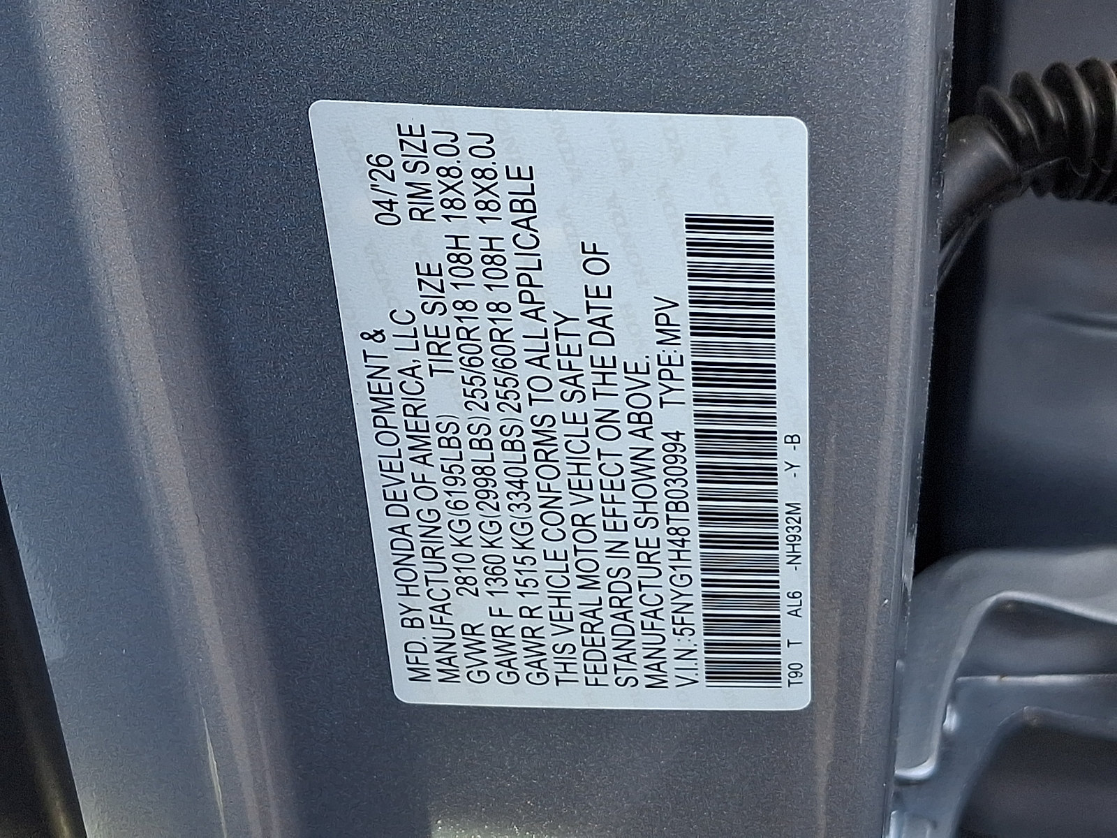 New 2026 Honda Pilot EX-L image 10