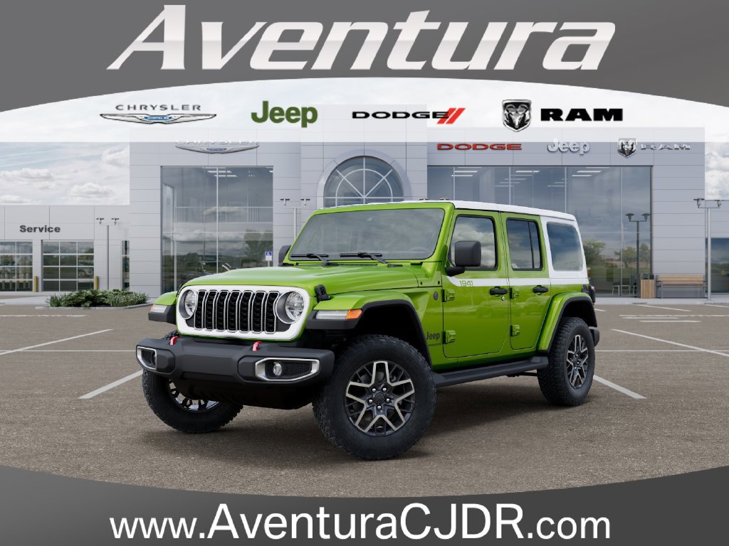 New 2026 Jeep Wrangler Unlimited Sahara w/ Whitecap Package AWD/4WD 360° Tour
