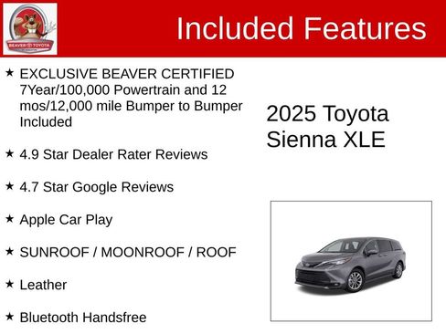Used 2025 Toyota Sienna XLE FWD image 4