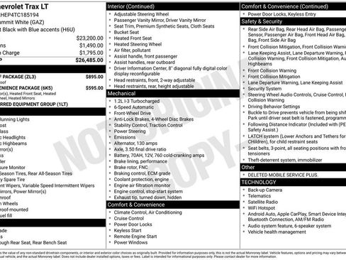 New 2026 Chevrolet Trax LT w/ Sunroof Package FWD image 37