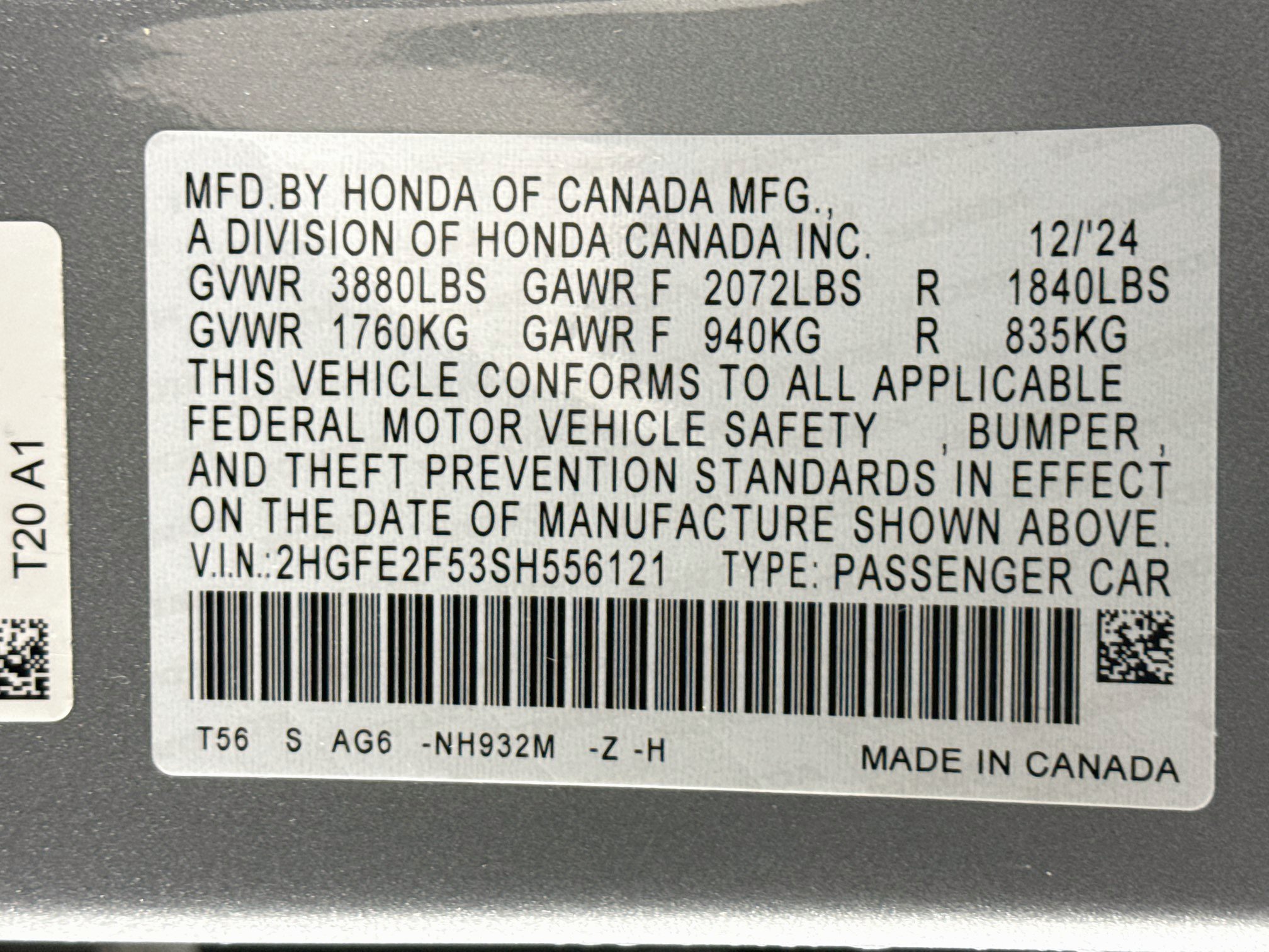 Certified 2025 Honda Civic Sport image 36