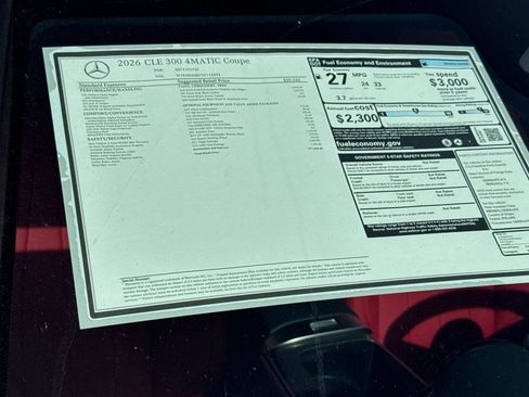 New 2026 Mercedes-Benz CLE 300 4MATIC Coupe image 30