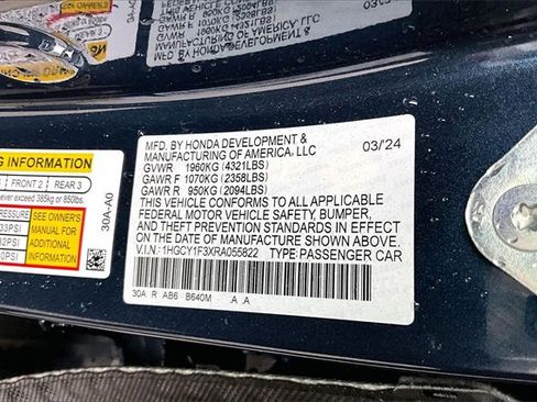 Used 2024 Honda Accord EX image 19