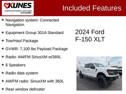 Used 2024 Ford F150 XLT w/ Tow/Haul Package AWD/4WD image 3