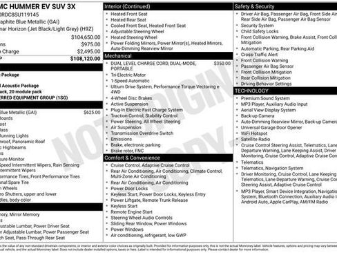 Used 2025 GMC Hummer EV 3X AWD/4WD image 3