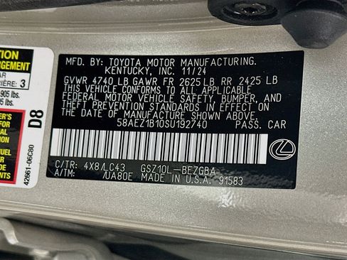 Certified 2025 Lexus ES 350 w/ Luxury Package FWD image 31