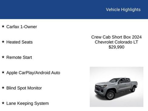 Used 2024 Chevrolet Colorado LT w/ LT Convenience Package II image 2