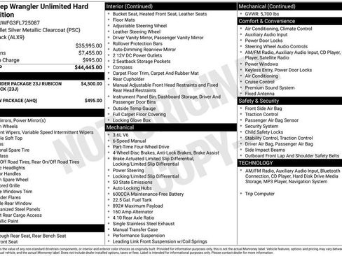 Used 2015 Jeep Wrangler Unlimited Rubicon image 3