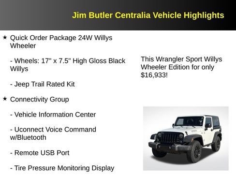 Used 2016 Jeep Wrangler Sport image 17