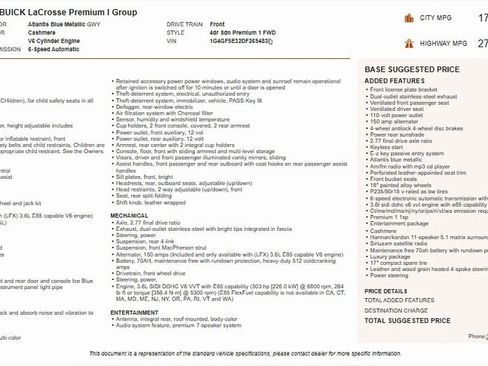 Used 2013 Buick LaCrosse Premium w/ Entertainment Package image 4