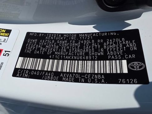 Used 2022 Toyota Camry LE FWD image 30
