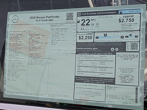 New 2026 Nissan Pathfinder Platinum w/ Accent Package image 19