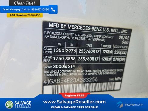 Used 2003 Mercedes-Benz ML 320 4MATIC image 16