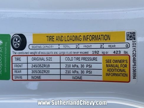 Certified 2023 Chevrolet Corvette Stingray Premium Cpe w/ Z51 Performance Package image 42