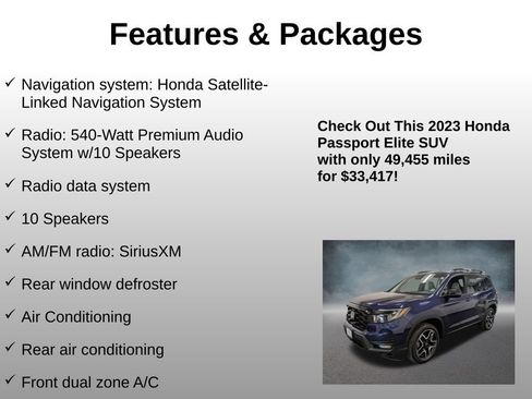 Certified 2023 Honda Passport Elite image 8