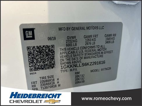Used 2019 GMC Acadia SLE w/ Driver Alert Package I FWD image 8