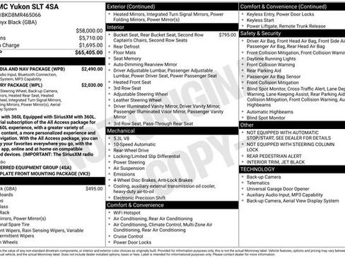 Used 2021 GMC Yukon SLT w/ Rear Media and Nav Package RWD image 7