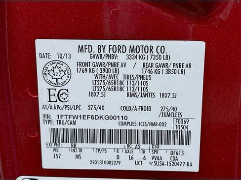 Used 2013 Ford F150 XLT w/ Luxury Equipment Group image 28