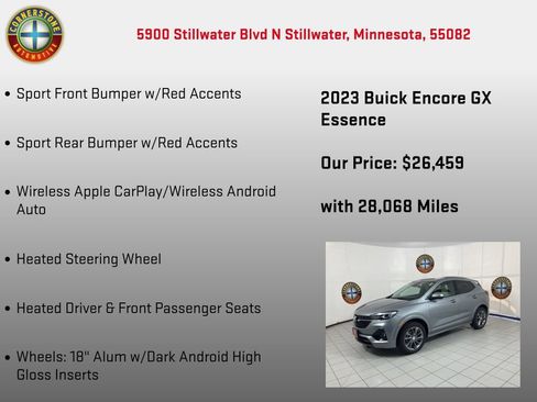 Used 2023 Buick Encore GX Essence w/ Sport Touring Package AWD/4WD image 25