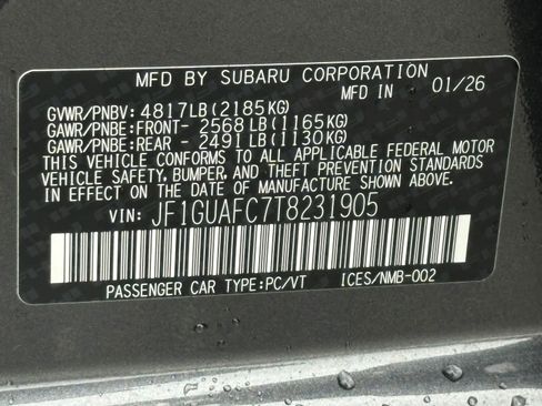 New 2026 Subaru Impreza 2.0i Sport AWD/4WD image 27