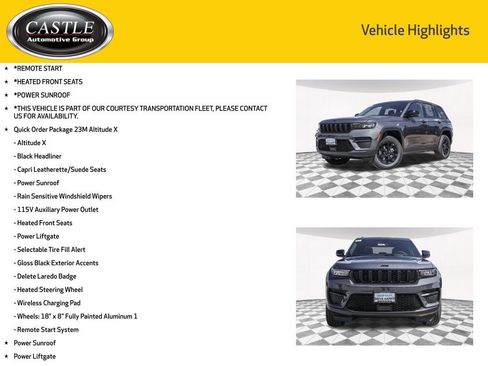 New 2025 Jeep Grand Cherokee Altitude image 3