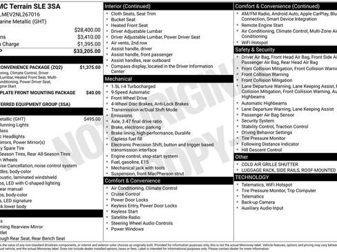 Used 2022 GMC Terrain SLE w/ Driver Convenience Package FWD image 11