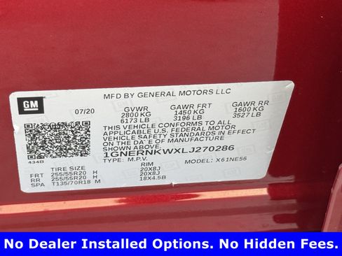 Used 2020 Chevrolet Traverse High Country w/ LPO, Floor Liner Package FWD image 30