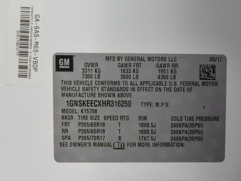 Used 2017 Chevrolet Tahoe LS w/ Max Trailering Package image 29